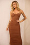 All Clear Midi Dress - Chocolate | Sage and Paige AUS.