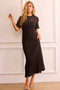 Rosalyn Crochet Maxi Dress - Black | Sage and Paige AUS.