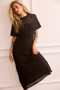 Rosalyn Crochet Maxi Dress - Black | Sage and Paige AUS.