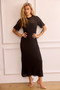 Rosalyn Crochet Maxi Dress - Black | Sage and Paige AUS.