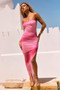 Plenty Of Love Midi Dress - Pink | Sage and Paige AUS.