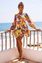 End Game Mini Dress - Yellow Multi | Sage and Paige AUS.
