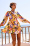End Game Mini Dress - Yellow Multi | Sage and Paige AUS.