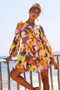 End Game Mini Dress - Yellow Multi | Sage and Paige AUS.
