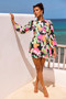 End Game Mini Dress - Green Multi | Sage and Paige AUS.