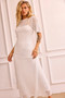 Rosalyn Crochet Maxi Dress - White | Sage and Paige AUS.