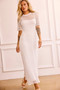 Rosalyn Crochet Maxi Dress - White | Sage and Paige AUS.