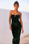 Lindsey Midi Dress - Forest Green | Sage and Paige AUS.