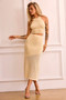 Miranda Knit Midi Skirt - Cream | Sage and Paige AUS.