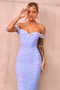 Izzy Midi Dress - Cornflower Blue | Sage and Paige AUS.