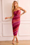 Sorella Midi Dress - Maroon | Sage and Paige AUS.