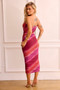 Sorella Midi Dress - Maroon | Sage and Paige AUS.