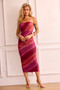 Sorella Midi Dress - Maroon | Sage and Paige AUS.