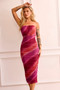 Sorella Midi Dress - Maroon | Sage and Paige AUS.
