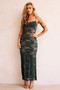 Feel It Still Lace Midi Dress - Forest Green | Sage and Paige AUS.