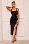 Vera Midi Dress - Black | Sage and Paige AUS.