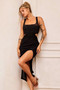Vera Midi Dress - Black | Sage and Paige AUS.
