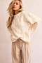 Falling Forward Knit Sweater - Cream | Sage and Paige AUS.