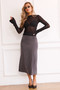 Front Runner Midi Skirt - Grey | Sage and Paige AUS.