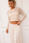 Lori Knit Crop Top - Cream | Sage and Paige AUS.