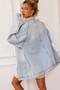 Hit Above Denim Jacket - Denim Blue | Sage and Paige AUS.