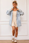 Hit Above Denim Jacket - Denim Blue | Sage and Paige AUS.