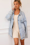 Hit Above Denim Jacket - Denim Blue | Sage and Paige AUS.