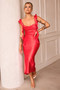 Arabella Midi Dress - Red | Sage and Paige AUS.