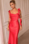 Arabella Midi Dress - Red | Sage and Paige AUS.
