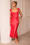 Arabella Midi Dress - Red | Sage and Paige AUS.