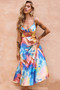 Send Love Maxi Dress - Blue Multi | Sage and Paige AUS.