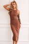 Vintage Classic Midi Dress - Chocolate | Sage and Paige AUS.