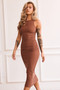 Vintage Classic Midi Dress - Chocolate | Sage and Paige AUS.