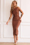 Vintage Classic Midi Dress - Chocolate | Sage and Paige AUS.