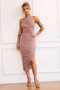 Caught In One Moment Midi Dress - Mocha | Sage and Paige AUS.