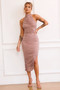 Caught In One Moment Midi Dress - Mocha | Sage and Paige AUS.
