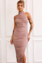Caught In One Moment Midi Dress - Mocha | Sage and Paige AUS.