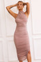 Caught In One Moment Midi Dress - Mocha | Sage and Paige AUS.