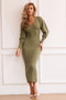Reggie Knit Midi Dress - Moss | Sage and Paige AUS.
