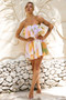 Falling Petals Mini Dress - Yellow Multi | Sage and Paige AUS.