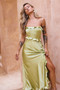 Frill All Up Maxi Dress - Olive | Sage and Paige AUS.