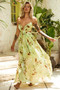 Lira Maxi Dress - Green Multi | Sage and Paige AUS.