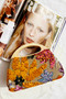 Vintage Summer Clutch Bag - Orange Multi | Sage and Paige AUS.