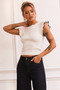 Maggy Knit Top - White | Sage and Paige AUS.