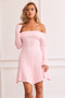 New In Town Knit Mini Dress - Pink | Sage and Paige AUS.