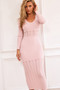 Lera Knit Midi Dress - Blush | Sage and Paige AUS.