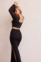 You're A Peach Knit Midi Skirt - Black | Sage and Paige AUS.