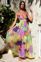 Taking It Maxi Dress - Yellow Multi | Sage and Paige AUS.