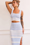 In The Groove Cropped Top - Blue | Sage and Paige AUS.