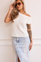 Dance In The Sun Knit Top - White | Sage and Paige AUS.